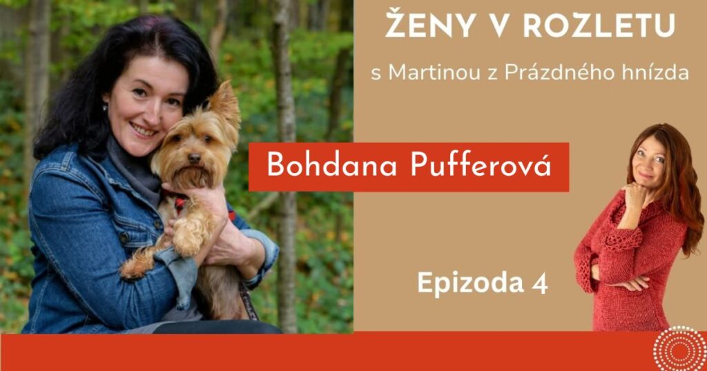 Dobrovolnice Bohdanka se svým pejskem na procházce